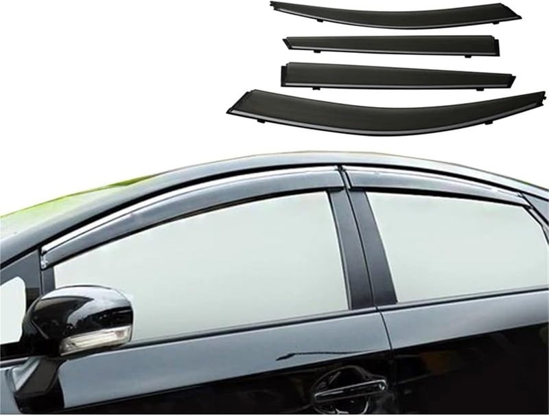 QASULER Door Side Window Guard Deflectors for Toyota Prius - Image 5
