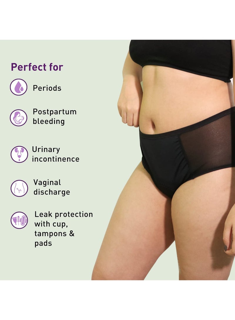 Sirona Reusable Period Panties for Women – XXL Size | Leak Proof Protection for Periods | For Postpartum Bleeding, Urinary Incontinence & Vaginal Discharge - Image 4