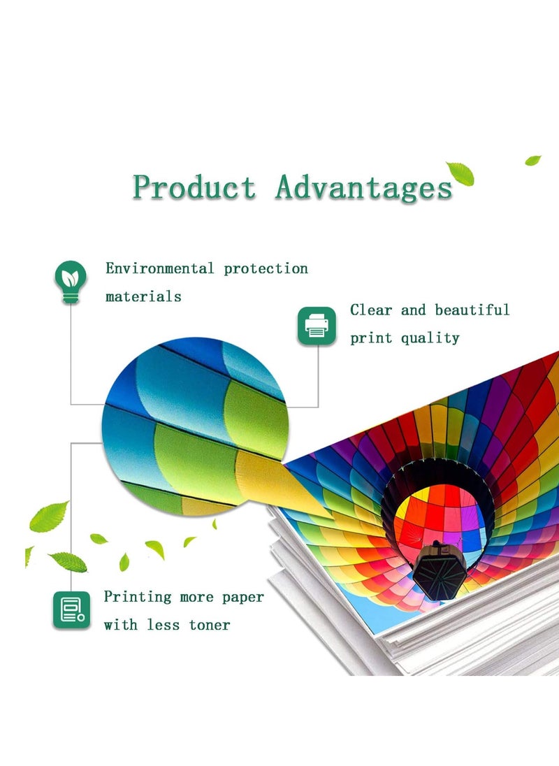 دي دبليو خراطيش حبر متوافقة بديلة لخراطيش الحبر المتوافقة ل HP 410A CF410A CF410A CF411A CF412A CF413A لطابعة الليزر الملونة MFP M477fnw M477fdn M477fdn M477fdw M477fdw M452dn M452dn M452w M452dw (1 أسود/1 سماوي/1 أزرق سماوي/1 أرجواني/1 أصفر)  - Image 2