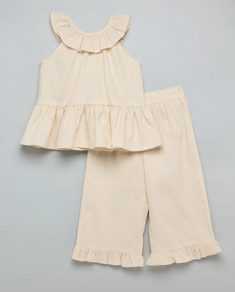 R&B Solid Top and Pant Set