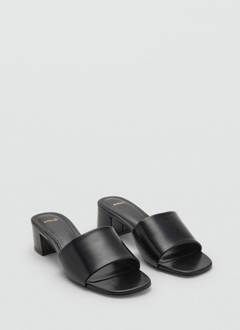 MANGO Block-Heel Sandals With Strap  - Image 2