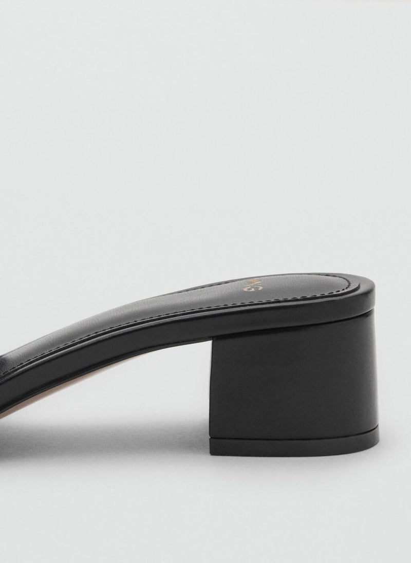 MANGO Block-Heel Sandals With Strap  - Image 3