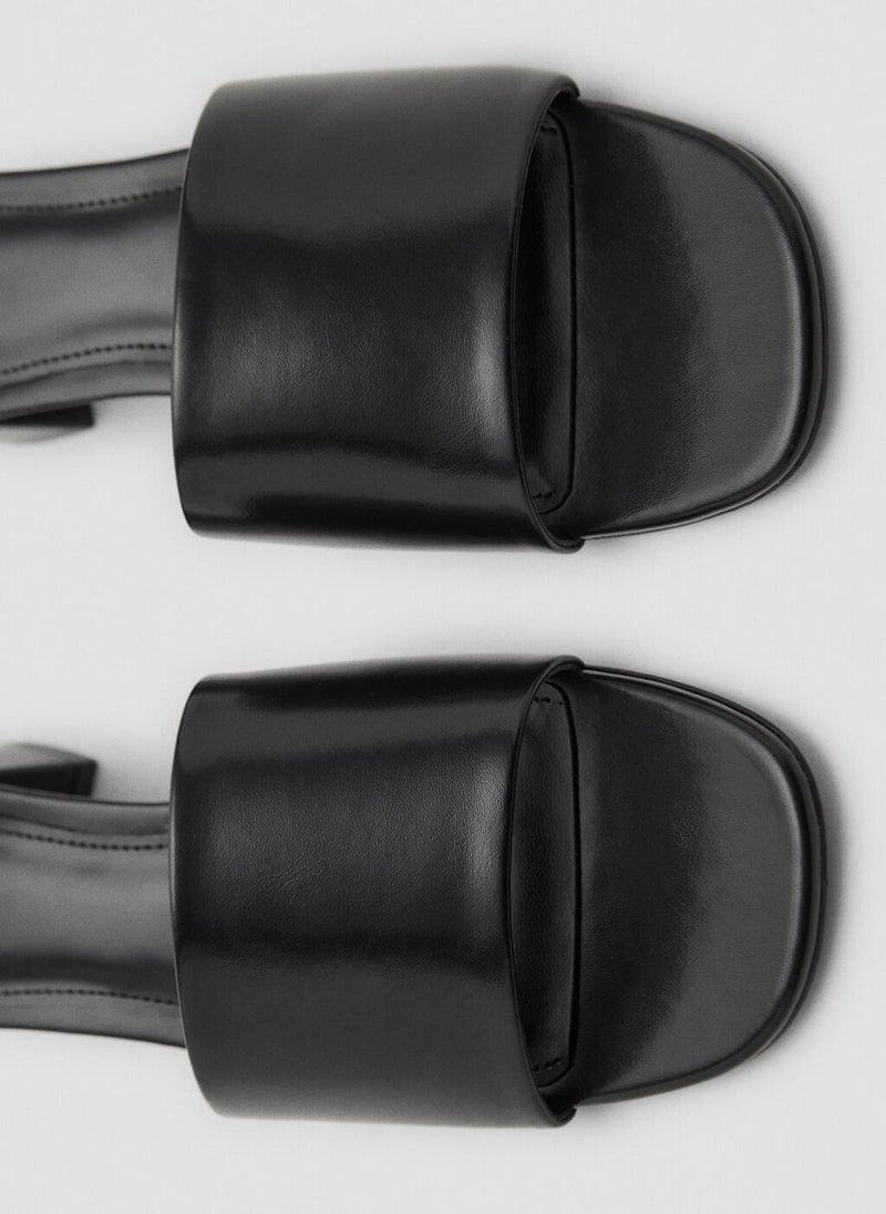 MANGO Block-Heel Sandals With Strap  - Image 4