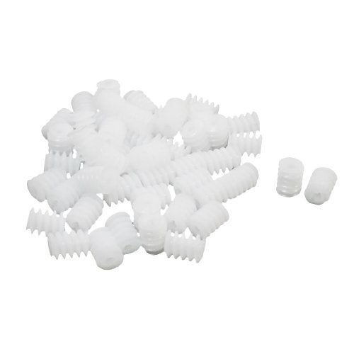 uxcell Plastic RC Model Motor Shaft Slow Down Worm Gear 2mm x 6mm x 8mm 50pcs - Image 1