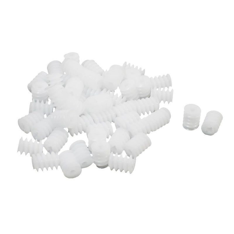 uxcell Plastic RC Model Motor Shaft Slow Down Worm Gear 2mm x 6mm x 8mm 50pcs - Image 4
