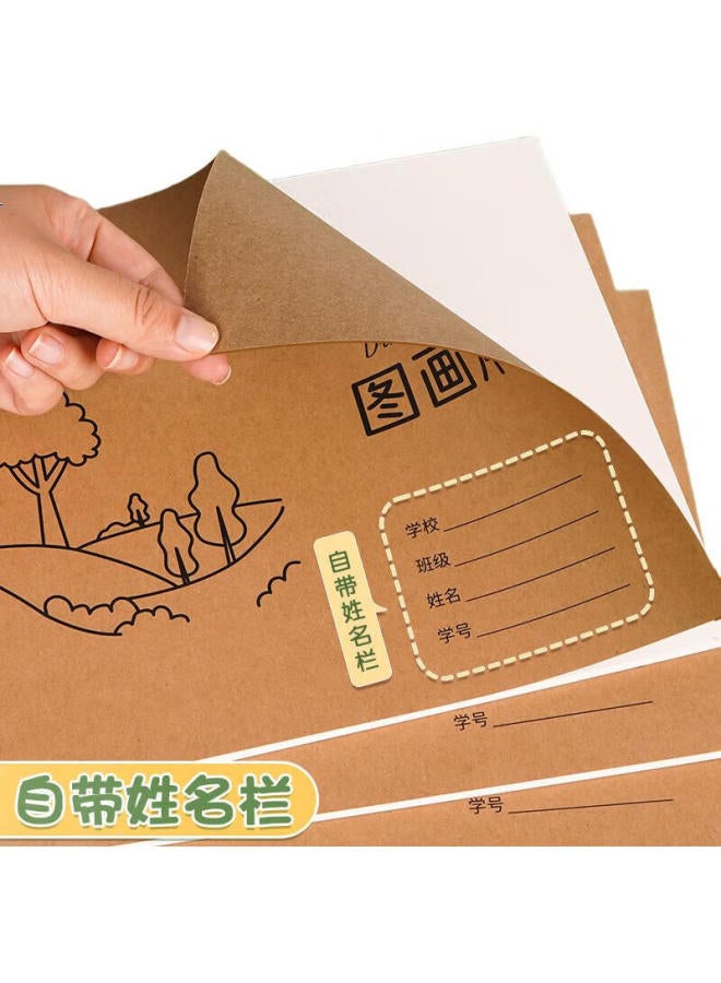 Simaa 4-Pack 120 Sheets Drawing Book For Children, Kindergarten And Elementary School Students, Art Drawing Book For Kids, Doodle Book, Sketchbook - Image 1