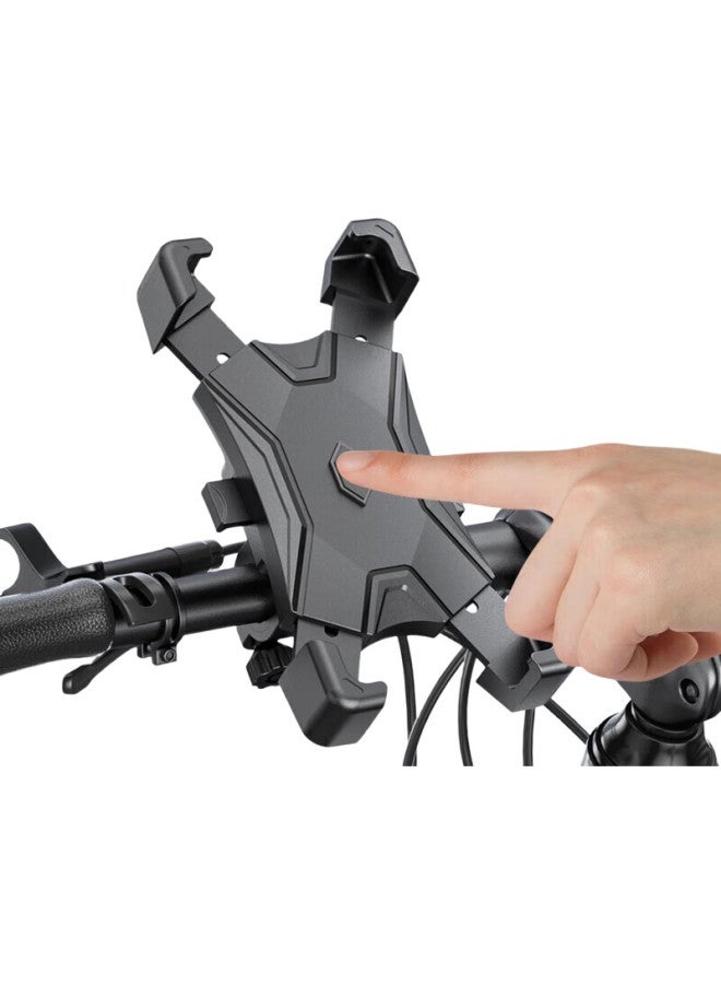 Ousen Electric Bike Phone Holder Navigation Bracket Motorcycle Takeaway Riding Electric Bicycle Bike Phone Mount Aluminum Alloy - Image 2