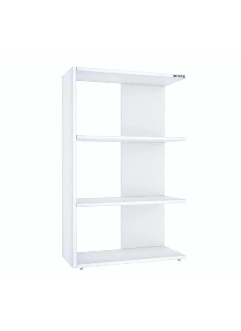 Redwud - Redwud Jiffy Engineered Wood BookshelfBookshelf for HomeHome Dcor Storage RackBook Rack for Study Room Office Matte Finish White DIY - Image 1