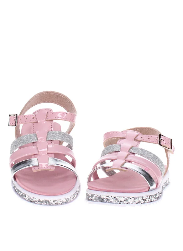 موليكينها Molekinha Infant Girls Sandals With Back Strap Pink | Made In Brazil