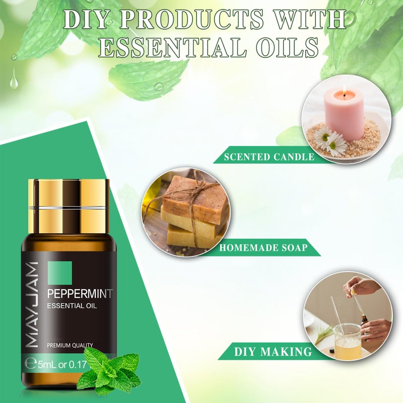 MAYJAM Essential Oil Set, 35PCS Premium Essential Oils Kit, 5ML Essential Oils Fragrance Oil Scent for DIY Candle and Soap Making - Image 5
