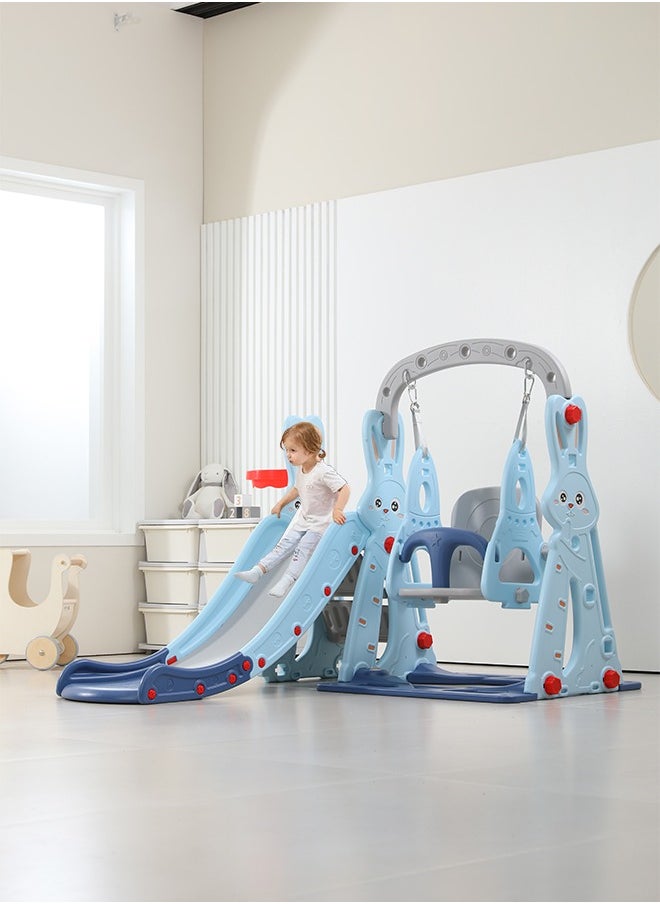 JSAITOYS - 3 In 1 Children Slide And Swing Combination Baby Kids Indoor Multifunctional Play Set Toys - Image 1