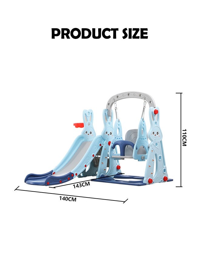 JSAITOYS - 3 In 1 Children Slide And Swing Combination Baby Kids Indoor Multifunctional Play Set Toys - Image 1