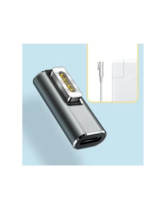 Bukela - Magnetic L-Tip USB C Adapter Compatible with Magnetic 1 MacBook Pro Air, Type-C PD Power Fast Charging Adapter Replacement for MacBook Power Supply,MacBook Pro Works with 100W - Image 1