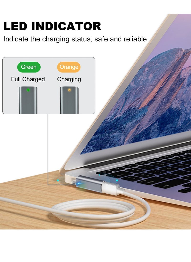 Bukela - Magnetic L-Tip USB C Adapter Compatible with Magnetic 1 MacBook Pro Air, Type-C PD Power Fast Charging Adapter Replacement for MacBook Power Supply,MacBook Pro Works with 100W - Image 1