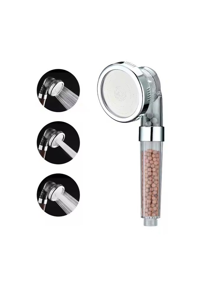 MHD Three-Speed Negative Ion Booster Shower Head Rain Shower Head Set  - Image 1