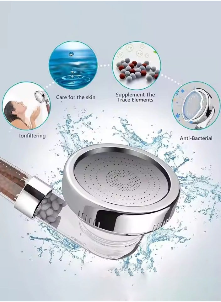 MHD Three-Speed Negative Ion Booster Shower Head Rain Shower Head Set  - Image 3