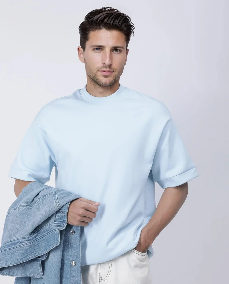 Rare Rabbit Men's Oversized Plain T-Shirt