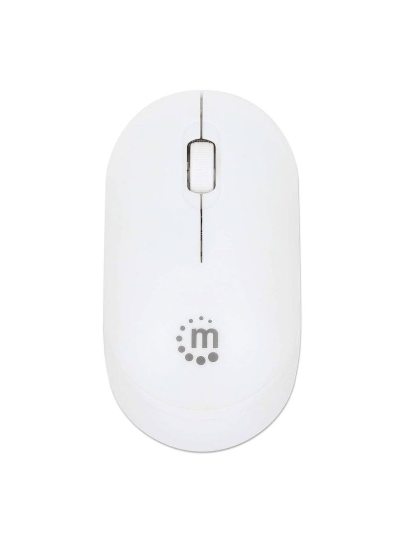 Manhattan Performance III Wireless Optical USB Mouse 1000 DPI - 190152 - Silver / White - Image 3