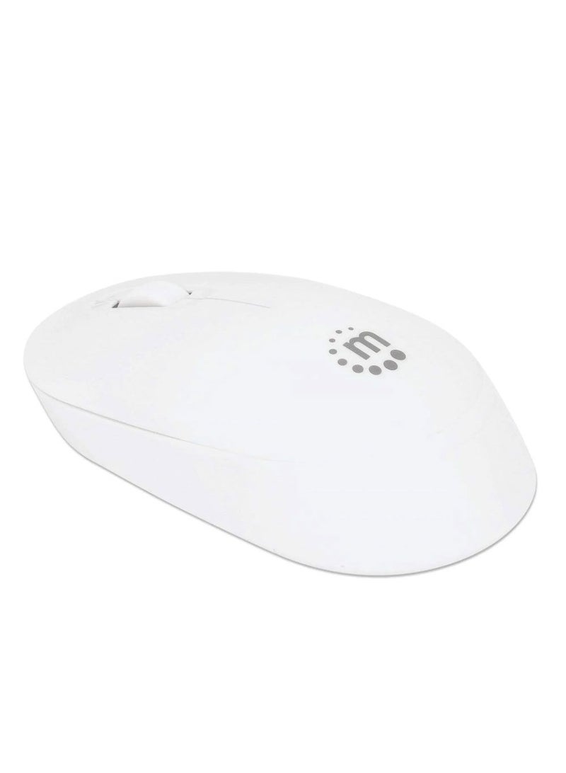Manhattan Performance III Wireless Optical USB Mouse 1000 DPI - 190152 - Silver / White - Image 1