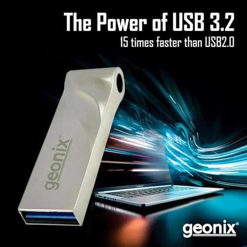 Geonix 32 GB 3.2 Pendrive, Lightweight, Keyring Design, 5 Years Warranty (Grey) - Image 3