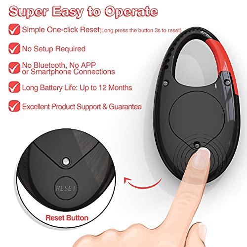 synwoo Simple 3D Step Counter, Walking Pedometer, Steps Tracker with Neck Lanyard/Carabiner for Men Women Teens Adults Seniors (Black-red) ¡­ - Image 4