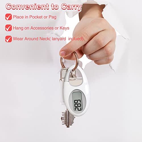 synwoo Simple 3D Step Counter, Walking Pedometer, Steps Tracker with Neck Lanyard/Carabiner for Men Women Teens Adults Seniors (Black-red) ¡­ - Image 5
