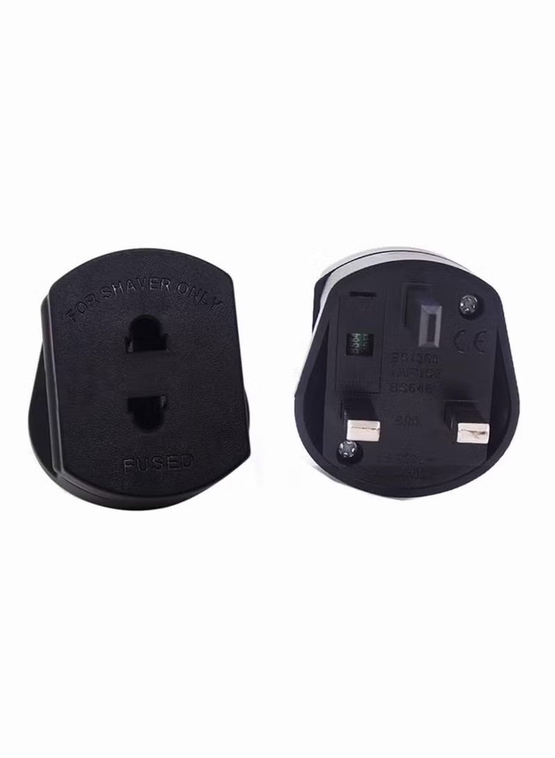 سوكيت Socket Europe To Uk Travel Adapter Plug Us To Uk Shaver Plug Adapter 2 Pin To 3 Pin 1a