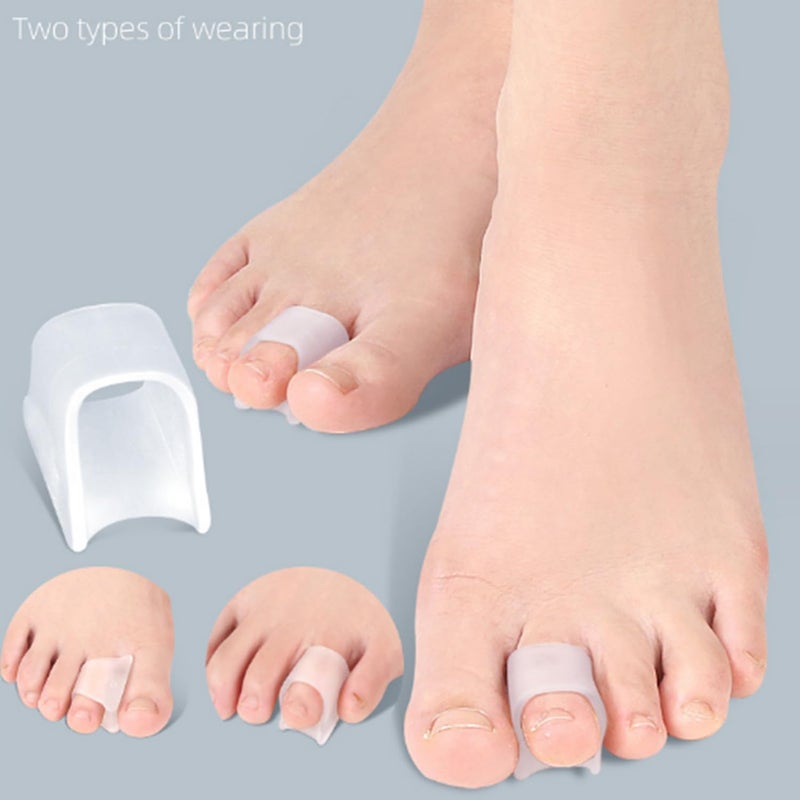 Toe Straighteners Transparent Silicone Gel: Immediate Pain Relief - 10-Piece Set for Daily Foot Correction, Universal Fit for Men and Women - Image 4