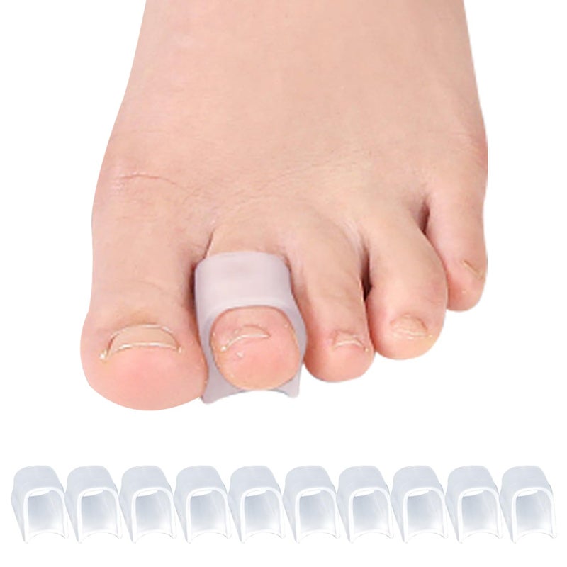 Toe Straighteners Transparent Silicone Gel: Immediate Pain Relief - 10-Piece Set for Daily Foot Correction, Universal Fit for Men and Women - Image 1