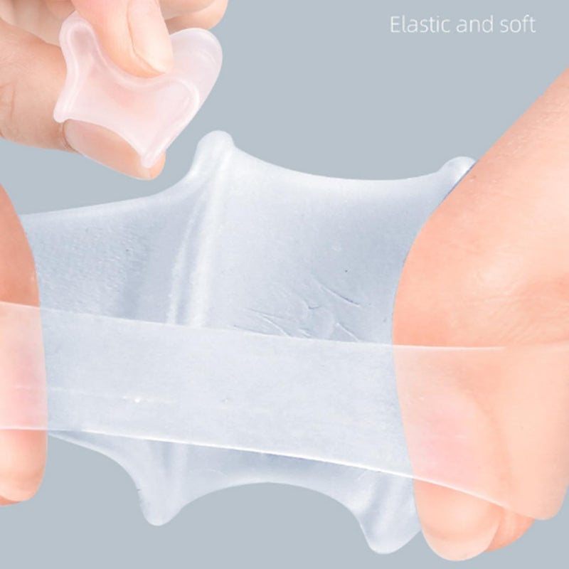 Toe Straighteners Transparent Silicone Gel: Immediate Pain Relief - 10-Piece Set for Daily Foot Correction, Universal Fit for Men and Women - Image 3
