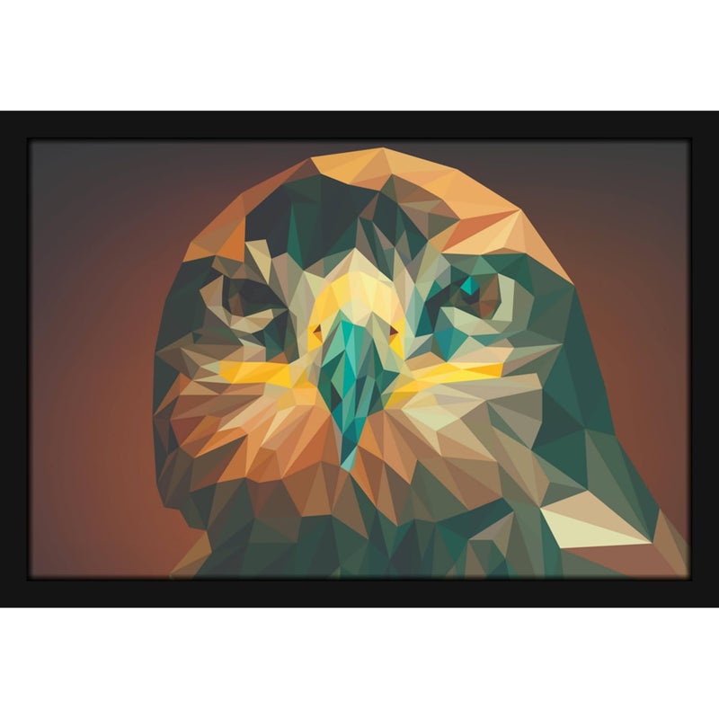 Mad Masters Owl Ullu Painting Aesthetic Hanging Photo Frame Decorative Item Home Decoration and Wall Decor for Living Room and Bedroom MM 1393 8x12 Inch Canvas Without Plexi Glass