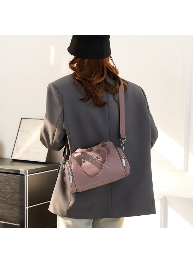 Simple Play Handbag Women's Outdoor Leisure Travel Shoulder Bag Fashion Commuter Nylon Crossbody Bag-Colour:Khaki - Image 4