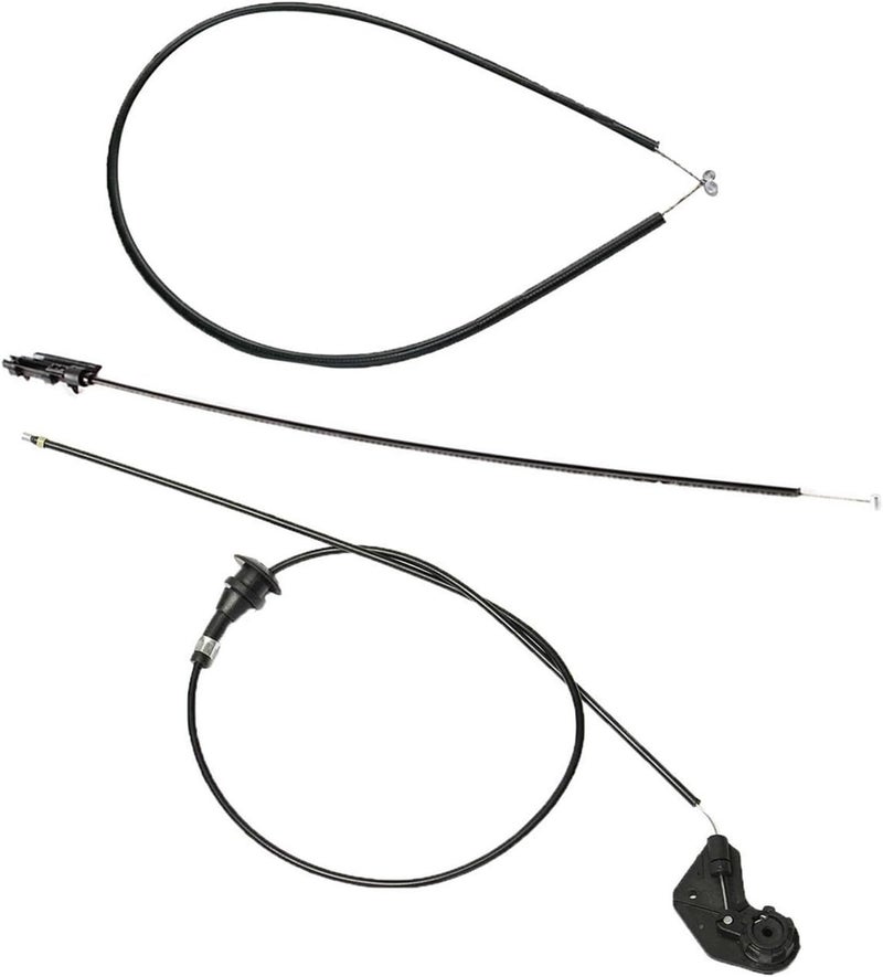 QASULER 3PCS Engine Bowden Cable Hood Release Wire - Image 4