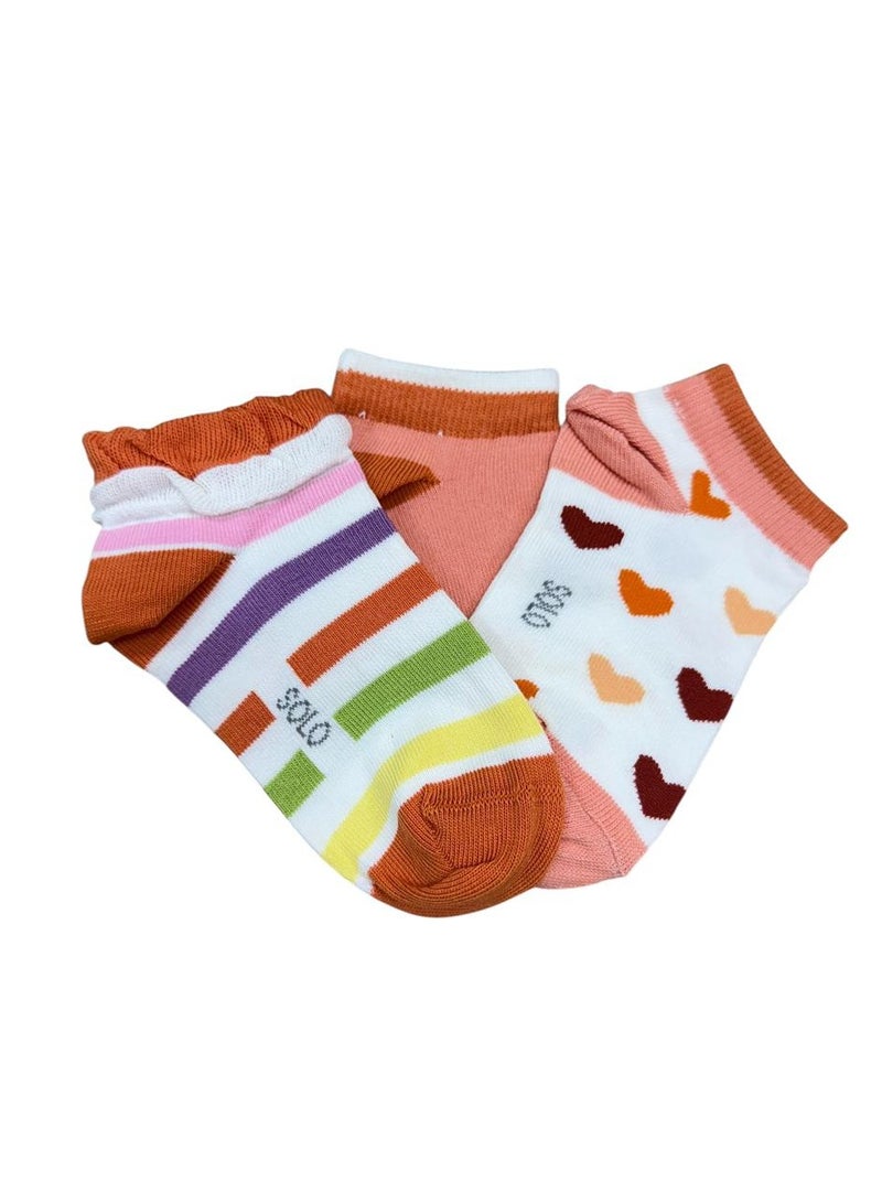 Solo Kids Girl Sneaker Designed Pack 3  - Image 1
