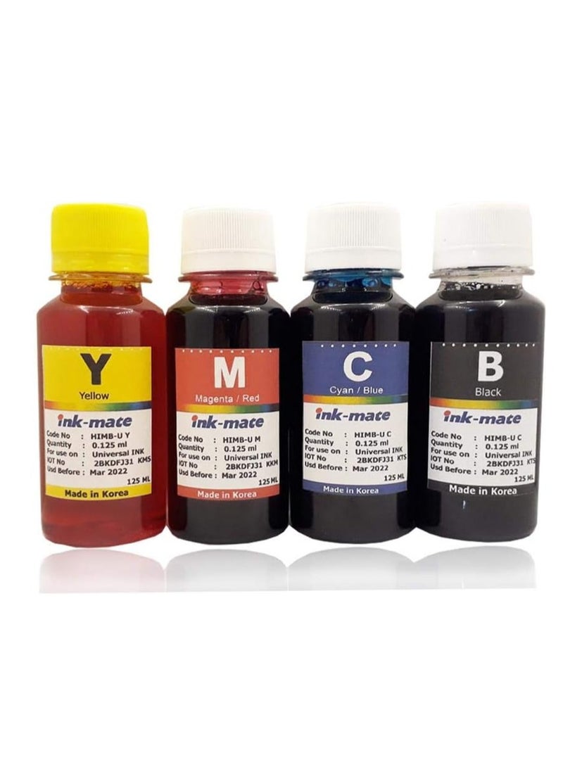 Universal Printer Ink Cartridges 400mL Black Color Set Refill Ink Replacement for HP/EPSON  for Canon PIXMA G3400 G2400 Refillable Ink Cartridges and CISS System Dye Ink from INK MATE 