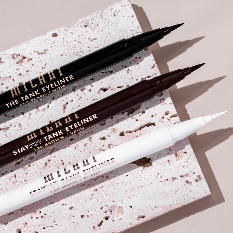 Milani The Tank Liquid Eyeliner - No-Skip Liquid Eyeliner Pen, Waterproof Formula, Makeup Pen, Long Lasting & Smudgeproof - 130 White - Image 3