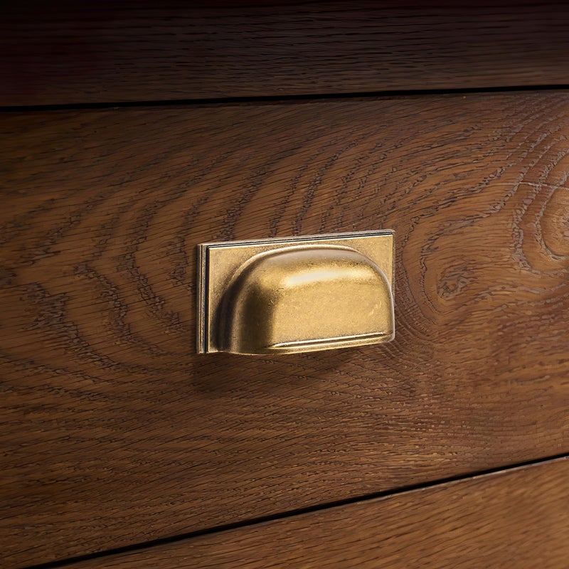 SAILING 10 Pack Cabinet Cup Handle- 5"/128mm Antique Brass Cabinet Cup Pulls Cabinet Handles Kitchen Hardware Bathroom Living Room Drawer pulls - Image 4