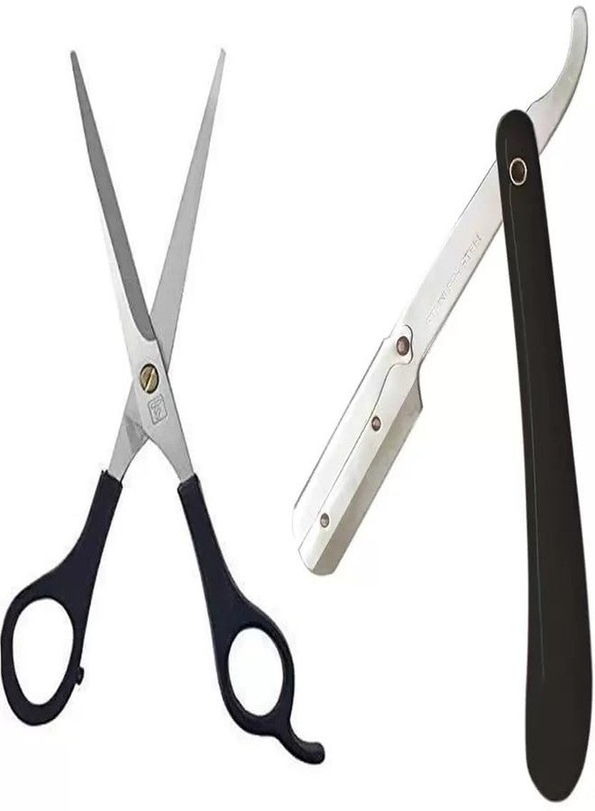 VEDETIC Smooth And Comfortable For Salon, home Use (Scissor & Razor Combo) - Image 2