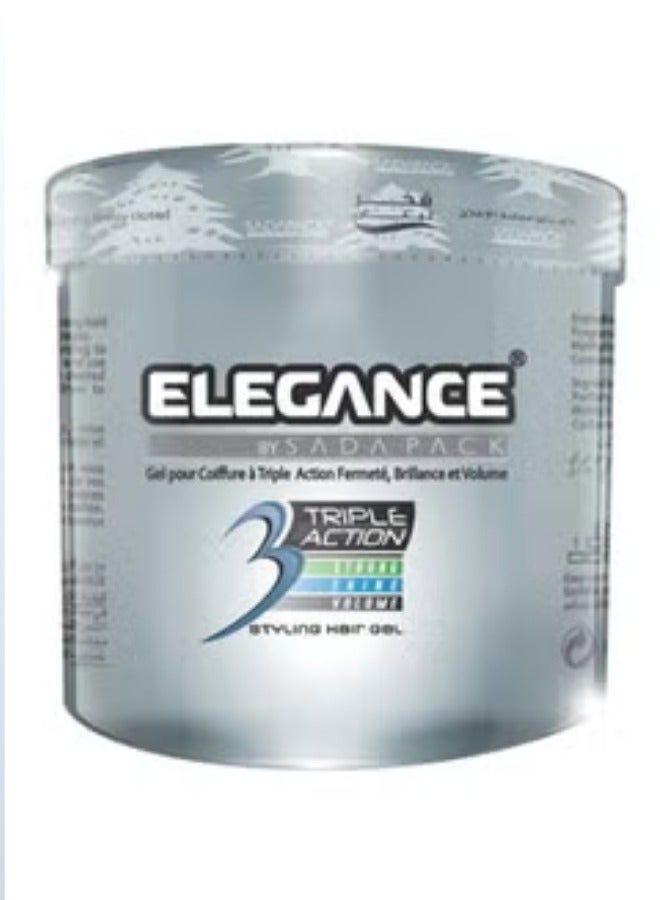 Elegance Hair Gel 500ml Triple Action Professional
