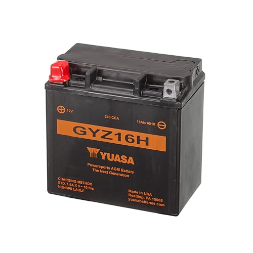 Yuasa بطارية يوآسا YUAM716GH GYZ16H مفعلة من المصنع من سلسلة GYZ AGM - Image 1