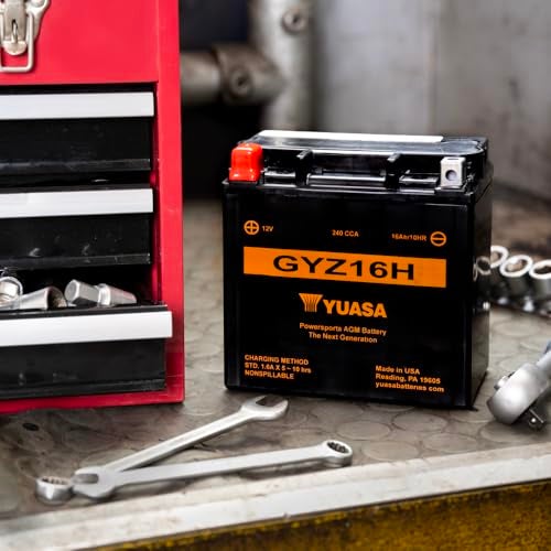Yuasa بطارية يوآسا YUAM716GH GYZ16H مفعلة من المصنع من سلسلة GYZ AGM - Image 2
