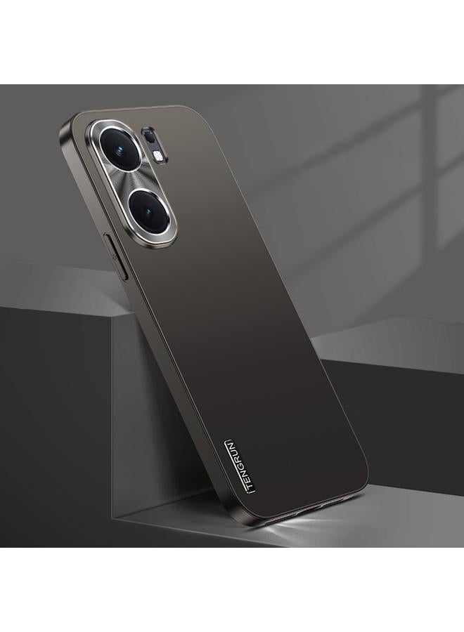 Zaboon For vivo iQOO Neo 9 Pro Streamer Series Micro Frosted Metal Paint PC Phone Case(Black)