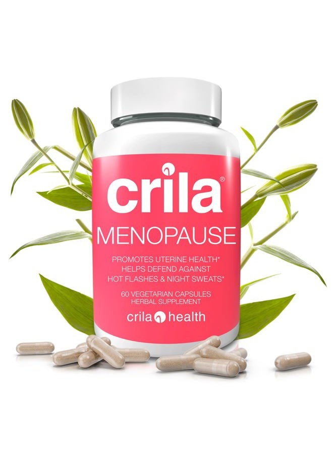CRILA Estrogen Free Menopause Relief for Women, Natural Crinum Latifolium for Hot Flashes and Night Sweats - 60 Vegetarian Capsules - Image 1