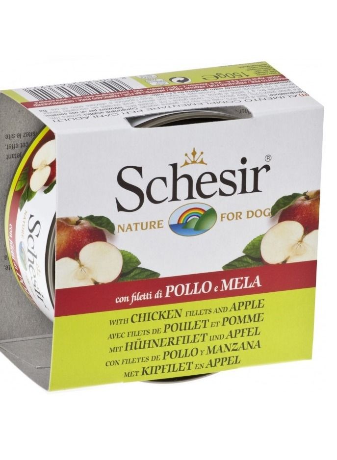 شيسر فيليه دجاج مع تفاح طعام رطب للكلاب 150 جرام