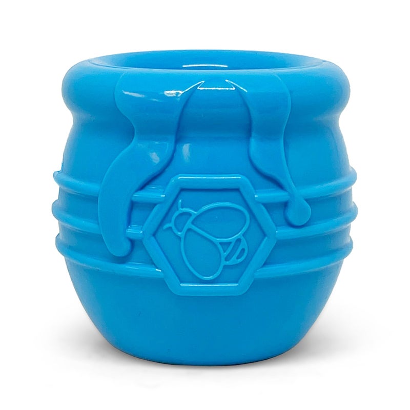 SodaPup Honey Pot Durable Dog Treat Dispenser Enrichment Toy Made in USA from NonToxic Pet Safe Food Safe Natural Rubber Material for Mental Stimulation Problem Chewing Calming Nerves More - Image 2