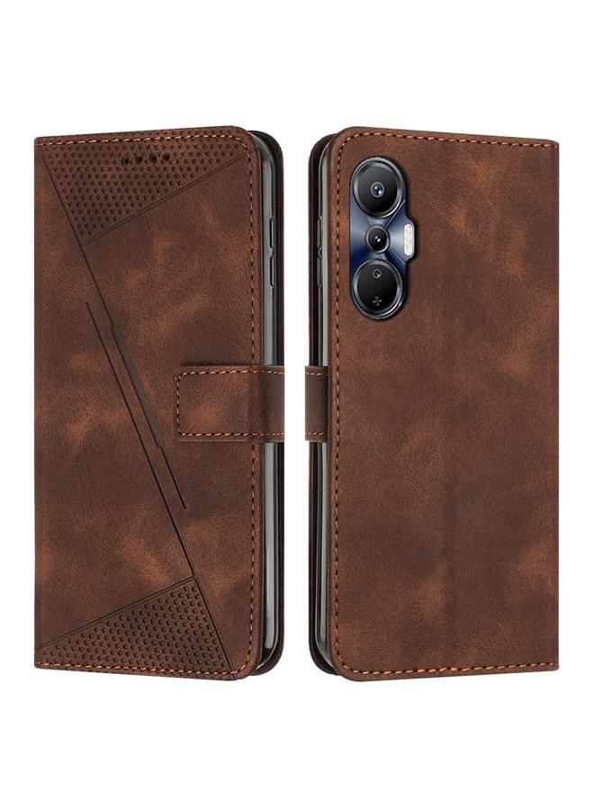 اس-توب جراب لهاتف Infinix Hot 20S Dream Triangle مصنوع من الجلد مع حبل تعليق - Image 1