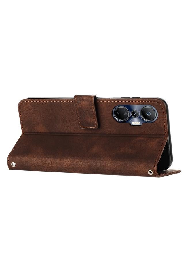 اس-توب جراب لهاتف Infinix Hot 20S Dream Triangle مصنوع من الجلد مع حبل تعليق - Image 4