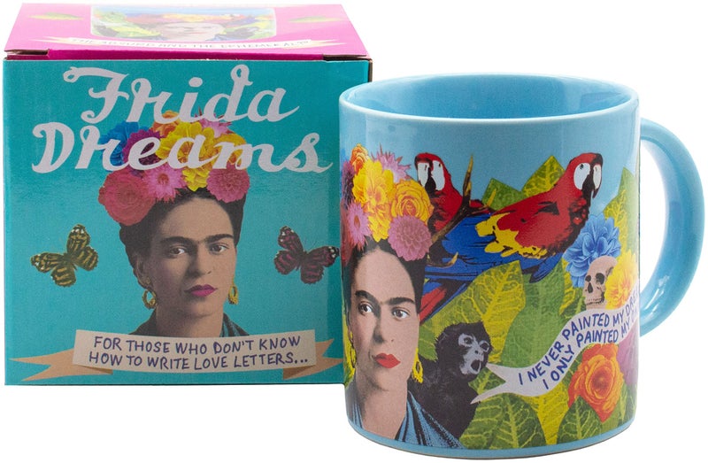 The Unemployed Philosophers Guild Frida Kahlo Dreams Mug - Sip Coffee With the Beloved Artist in Her Realm of Surrealism, Comes in Gift Box, 12 oz - Image 1