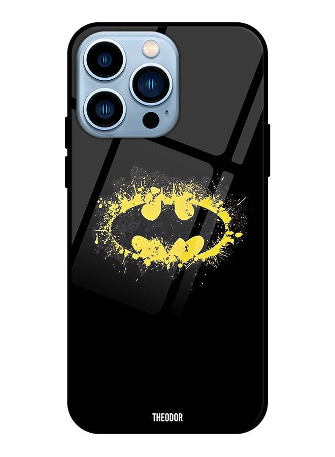 Theodor Protective Tempered Glass Case Cover For Apple iPhone 13 Pro Batman Logo - Image 1