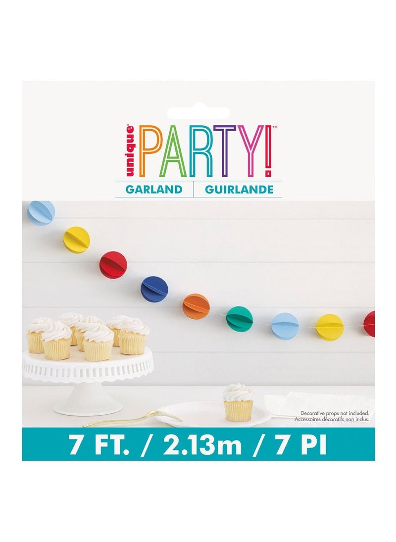 Unique Sphere Garland Multicolored 3D Circles Paper Polyester 213cm - Image 3